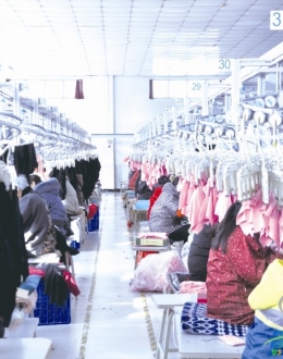 大丰锐奇曼制衣赶工忙