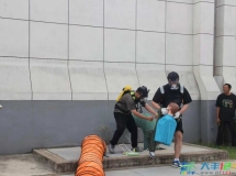 三龙镇开展有限空间警示教育暨应急救援专项演练