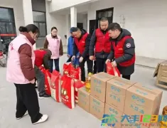 大丰红色驿站：寒冬情意浓 看望老人暖人心