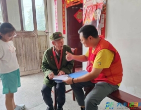 红色驿站组织志愿者开展看望慰问老党员公益活动