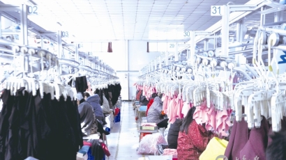 大丰锐奇曼制衣赶工忙